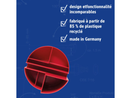 MAUL Multipot MAULrundbox Recycling, rond, rouge