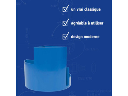 MAUL Multipot MAULrundbox Recycling, rond, bleu
