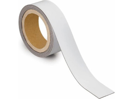 MAUL Ruban magnétique, 40 mm x 3 m, épaisseur: 1 mm, blanc