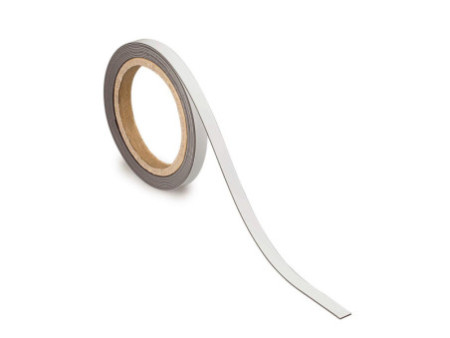 MAUL Ruban magnétique, 10 mm x 10 m, épaisseur: 1 mm, blanc