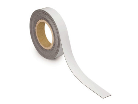 MAUL Ruban magnétique, 30 mm x 10 m, épaisseur: 1 mm, blanc