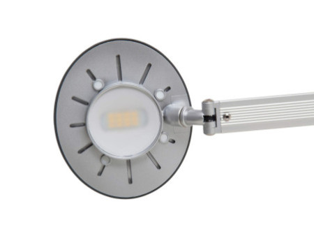 MAUL Lampe de bureau LED MAULspace, variateur, argent/noir
