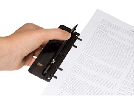 WEDO Perforateur de poche, capacité: 3 feuilles, noir