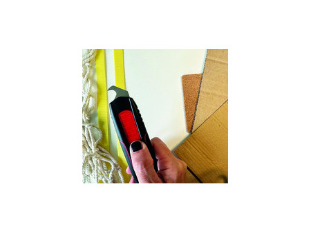 WEDO Cutter de sécurité Double Side, noir/rouge