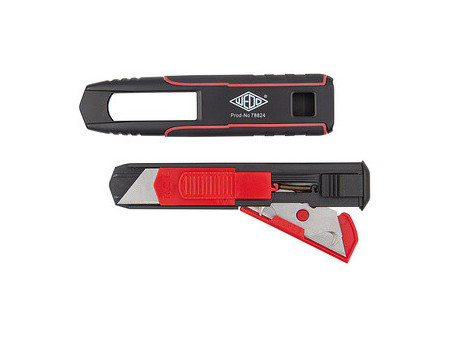WEDO Cutter de sécurité Double Side, noir/rouge