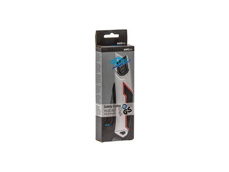 WEDO Cutter de sécurité PLUS 837, lame: 19 mm, noir/argent