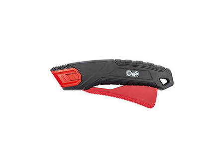 WEDO Cutter de sécurité PLUS 839, lame: 19 mm, noir/rouge