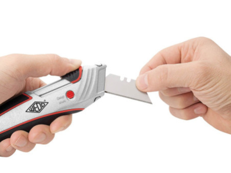 WEDO Safety-Cutter pro, lame trapèze, noir/rouge
