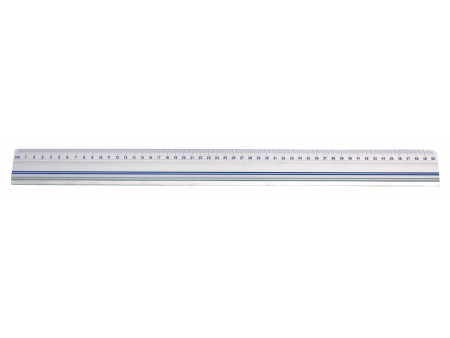WEDO Règle de coupe, 500 mm, en aluminium, avec bord en