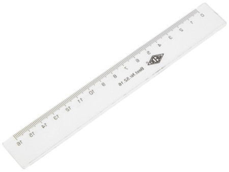 WEDO Règle plate, 160 mm, en plastique, transparente