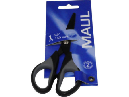 MAUL Ciseaux avec anneaux caoutchoutés, longueur: 150 mm