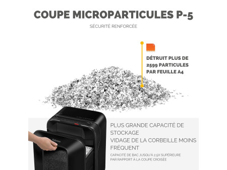 Fellowes Destructeur de documents Powershred LX 201, noir