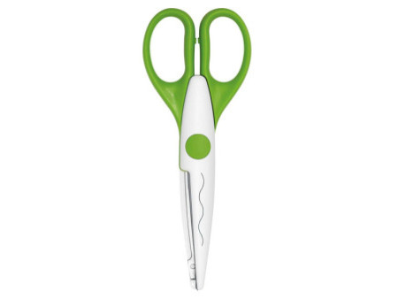 WEDO Ciseaux cranteurs, découpe vagues, vert