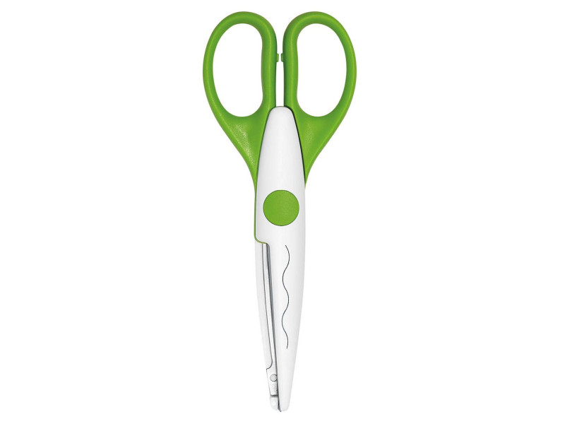 WEDO Ciseaux cranteurs, découpe vagues, vert