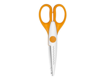 WEDO Ciseaux cranteurs, découpe Zig Zag, orange