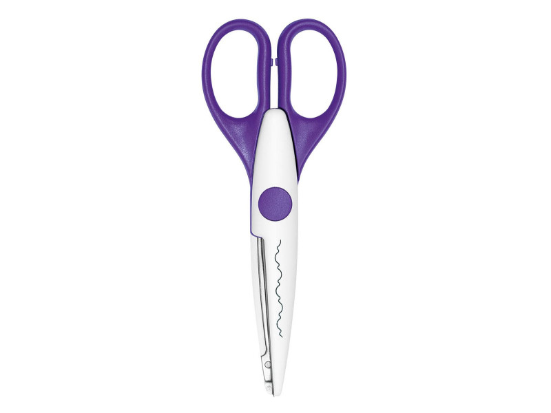 WEDO Ciseaux cranteurs, découpe baroque, violet