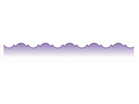 WEDO Ciseaux cranteurs, découpe baroque, violet