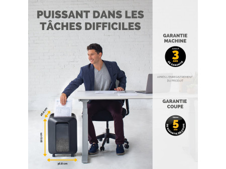 Fellowes Destructeur de documents Powershred LX 201, noir