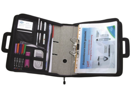 WEDO Porte-documents, pour classeur de format A4, noir