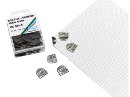WEDO Coins de lettre, en métal brillant
