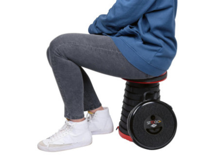 WEDO Tabouret télescopique SITTOGO NXT, en plastique, noir
