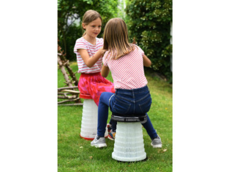 WEDO Tabouret télescopique SITTOGLOW, en plastique, noir