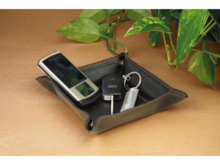 WEDO Petit vide-poches, en similicuir, marron