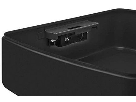 WEDO Caisse à monnaie avec serrure à combinaison, noir