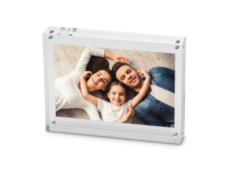 Maul Cadre photo, (L)115 x (P)24 x (H)90 mm, transparent