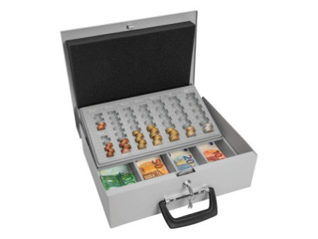WEDO Coffret-caisse à monnaie Universa, gris lumière