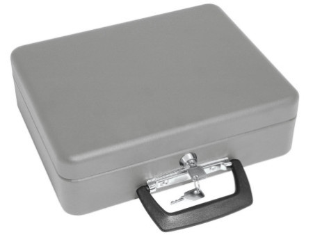 WEDO Coffret-caisse à monnaie standard, en tôle acier, gris