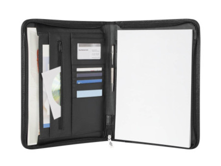WEDO Chemise de conférence Elegance, A4, similicuir, noir