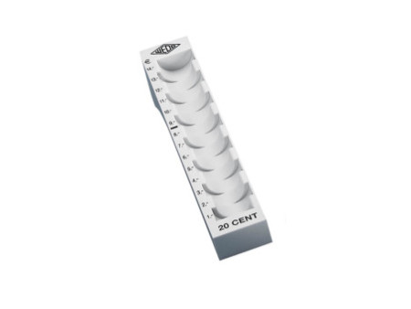 WEDO Barette à monnaie pour 20 centimes, gris clair