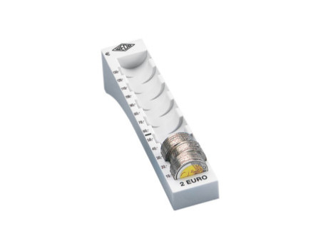 WEDO Barette à monnaie pour 2 Euro, gris clair