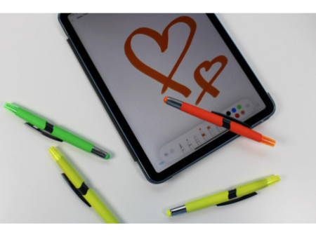 WEDO Stylet 3-en-1 FLUO, étui de 4