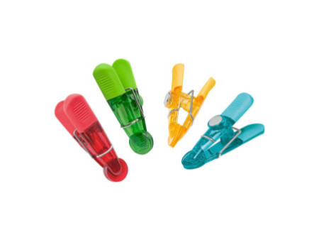 WEDO Aimants clip GLOSSY, kit de 4, assorti