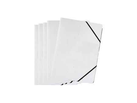 PAGNA Chemise à élastique 'DIY', A4, carton, blanc