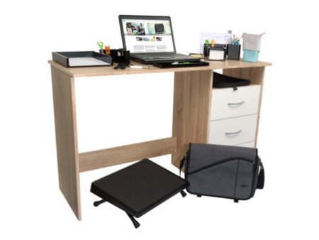 WEDO Repose-pieds EDV, hauteur réglable, noir RAL 9005