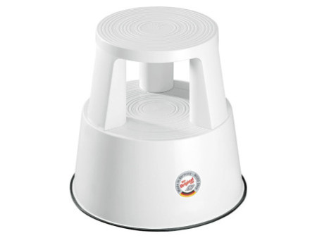 WEDO Tabouret marchepied STEP, plastique, blanc / RAL 9010