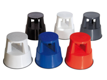 WEDO Tabouret marchepied STEP, plastique, blanc / RAL 9010