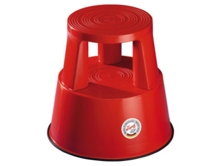 WEDO Tabouret marchepied STEP, plastique, rouge / RAL 3000