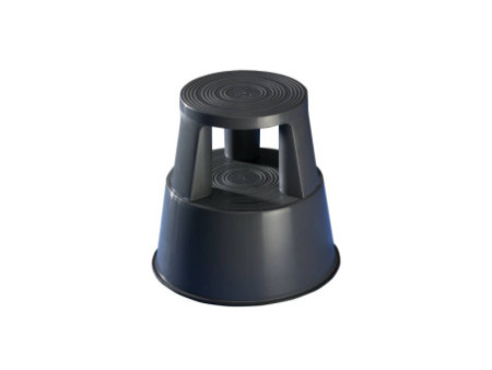 WEDO Tabouret marchepied STEP, plastique, gris / RAL 7012
