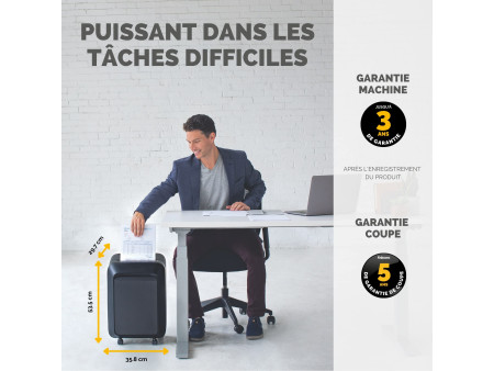 Fellowes Destructeur de documents Powershred LX 211, noir