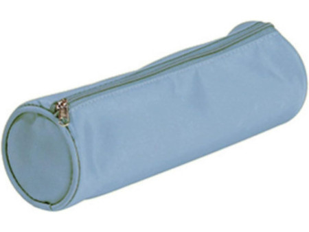 PAGNA trousse ronde tendance, en nylon, bleu clair