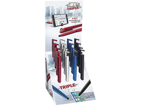 WEDO Stylet 3en1 'TRIPLE', présentoir de 16