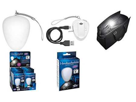 WEDO Lampe LED rechargeable pour sac à main, présentoir de 8