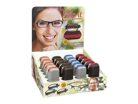 WEDO Lunettes de lecture pliables Flip-it, présentoir de 20