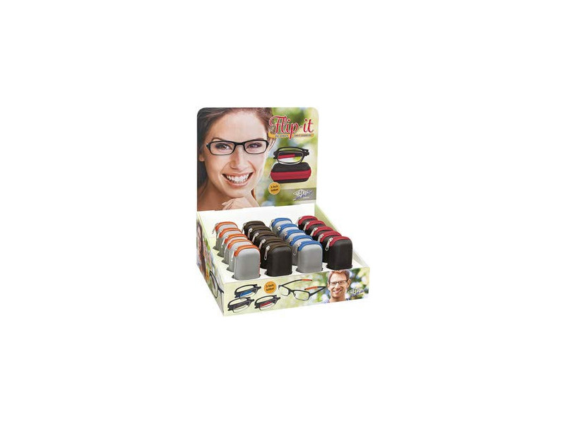 WEDO Lunettes de lecture pliables Flip-it, présentoir de 20