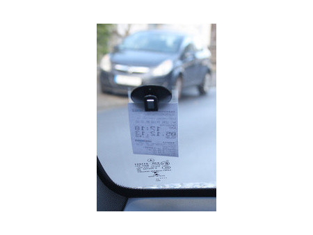 WEDO Support ticket de stationnement, noir