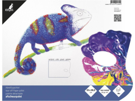 kangaro Palette pelable, 36 feuilles, 230 x 305 mm, blanc